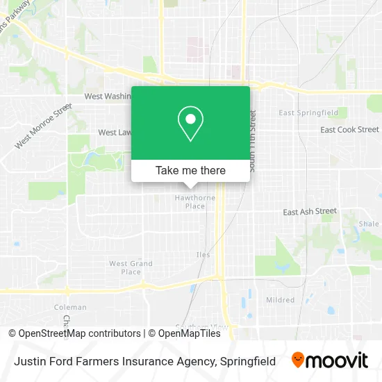 Justin Ford Farmers Insurance Agency map