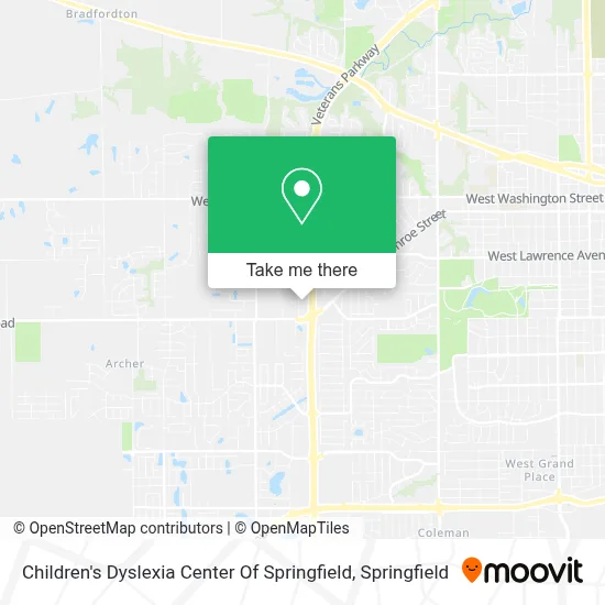 Children's Dyslexia Center Of Springfield map
