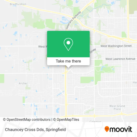 Chauncey Cross Dds map