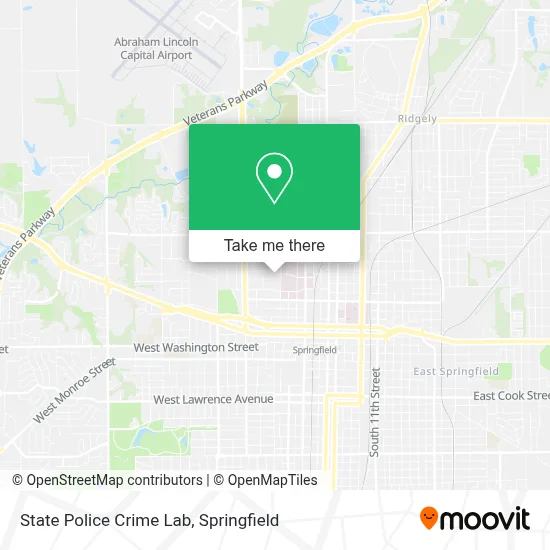 State Police Crime Lab map