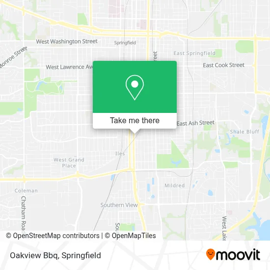 Oakview Bbq map