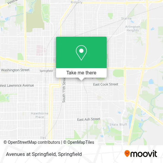 Avenues at Springfield map