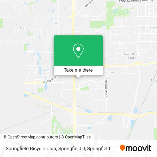 Springfield Bicycle Club, Springfield Il map