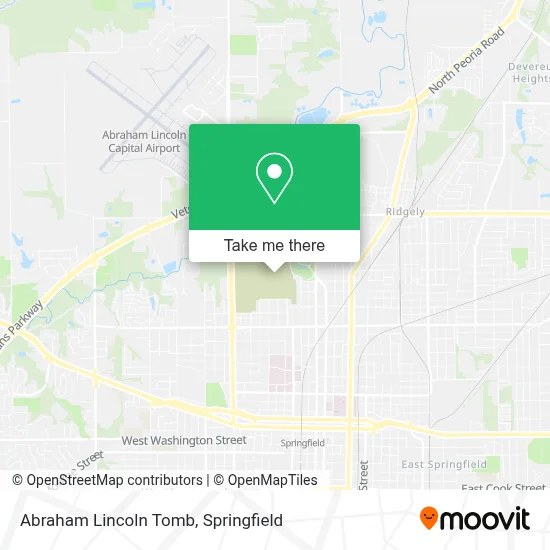 Abraham Lincoln Tomb map