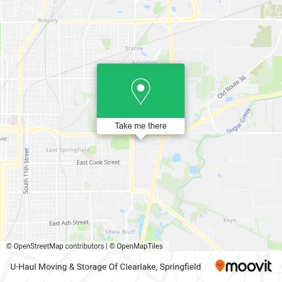 U-Haul Moving & Storage Of Clearlake map