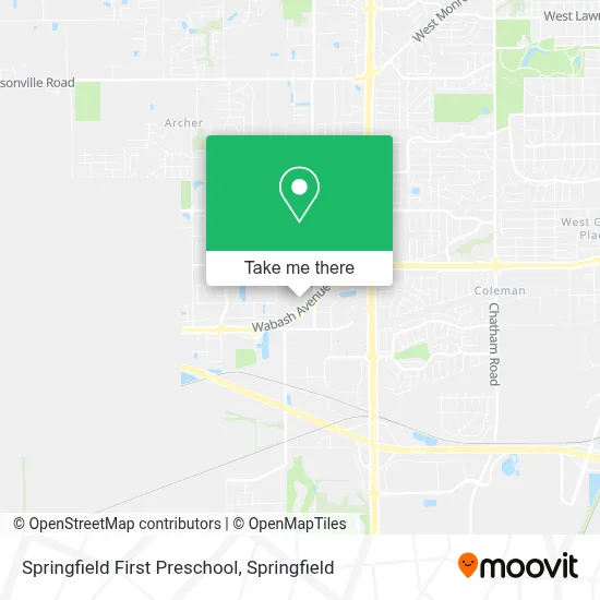 Springfield First Preschool map