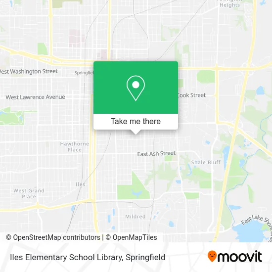 Iles Elementary School Library map