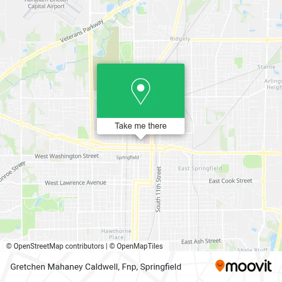 Gretchen Mahaney Caldwell, Fnp map