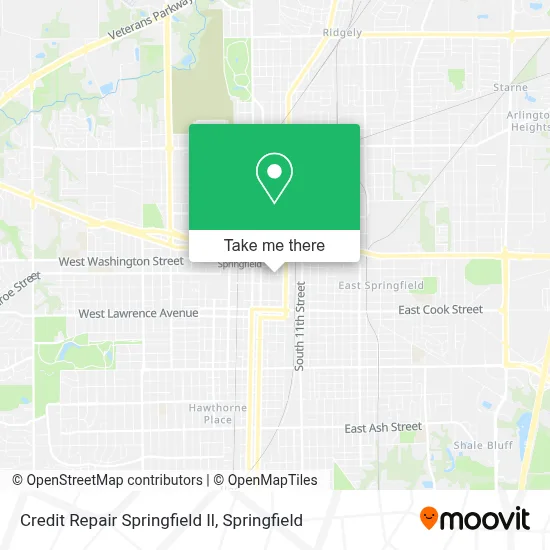 Credit Repair Springfield Il map