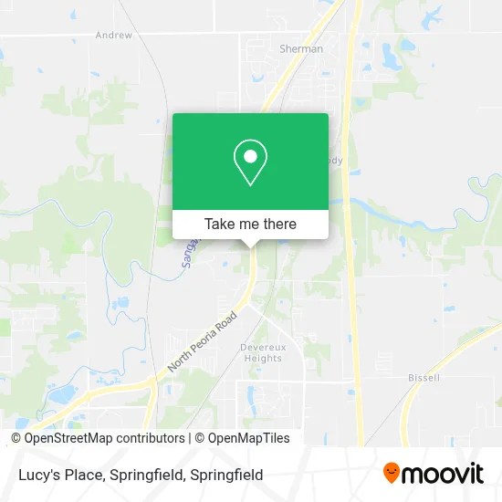 Lucy's Place, Springfield map