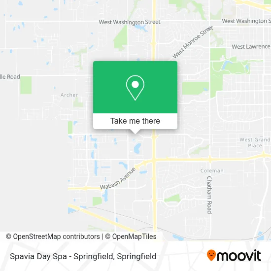 Spavia Day Spa - Springfield map
