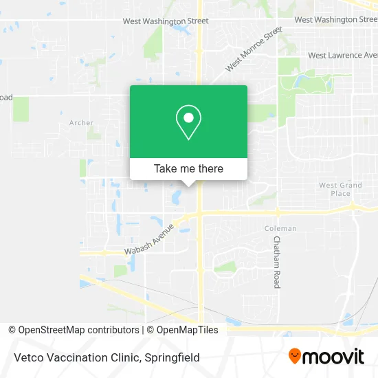 Vetco Vaccination Clinic map