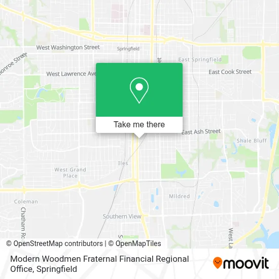 Modern Woodmen Fraternal Financial Regional Office map
