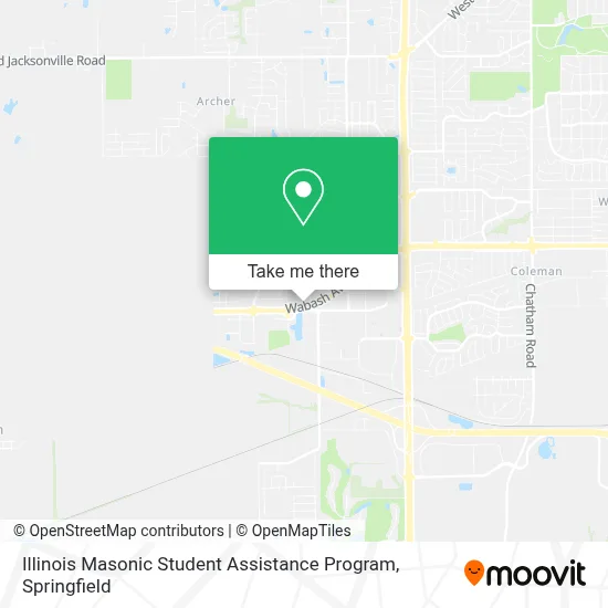 Illinois Masonic Student Assistance Program map