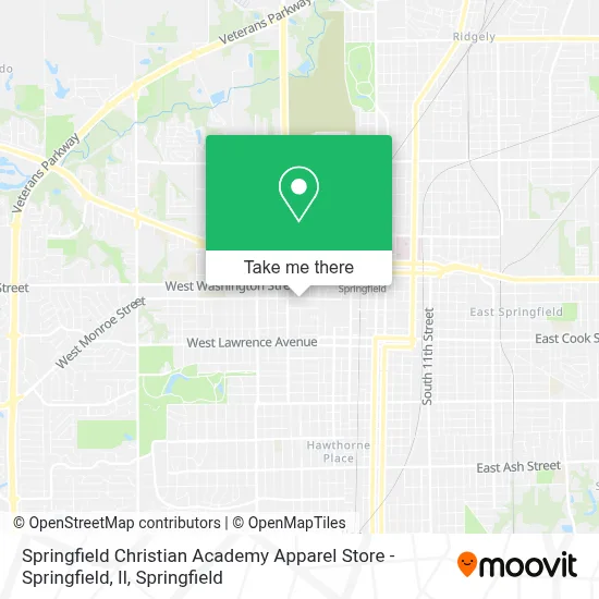 Springfield Christian Academy Apparel Store - Springfield, Il map