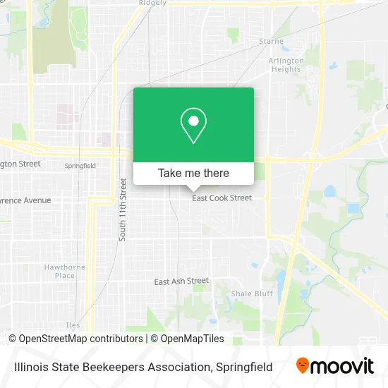 Illinois State Beekeepers Association map