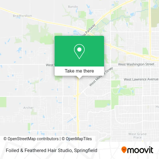 Foiled & Feathered Hair Studio map