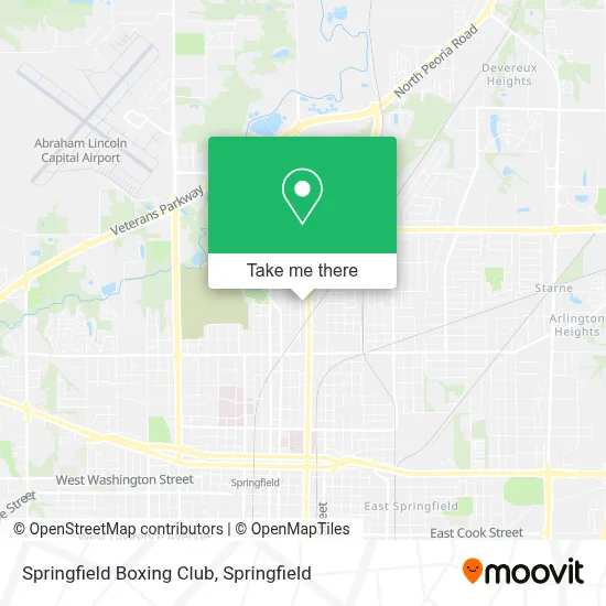Springfield Boxing Club map