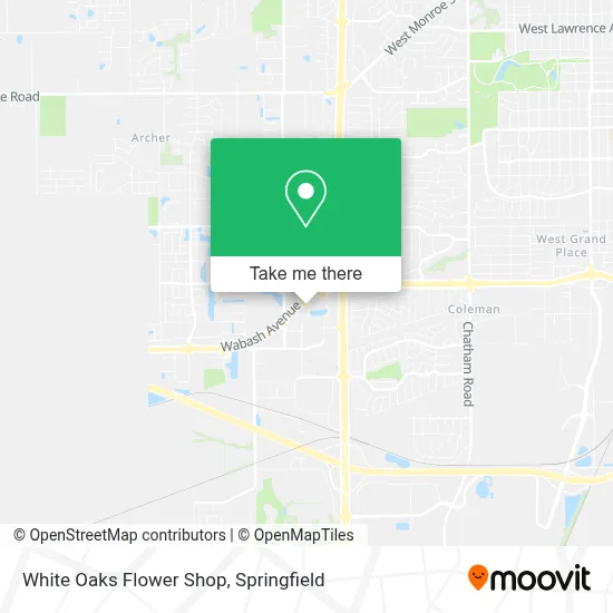 White Oaks Flower Shop map