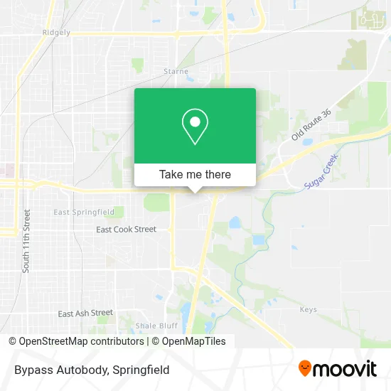 Bypass Autobody map