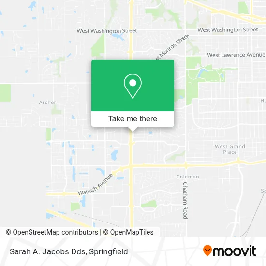 Sarah A. Jacobs Dds map