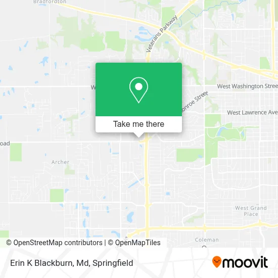 Erin K Blackburn, Md map