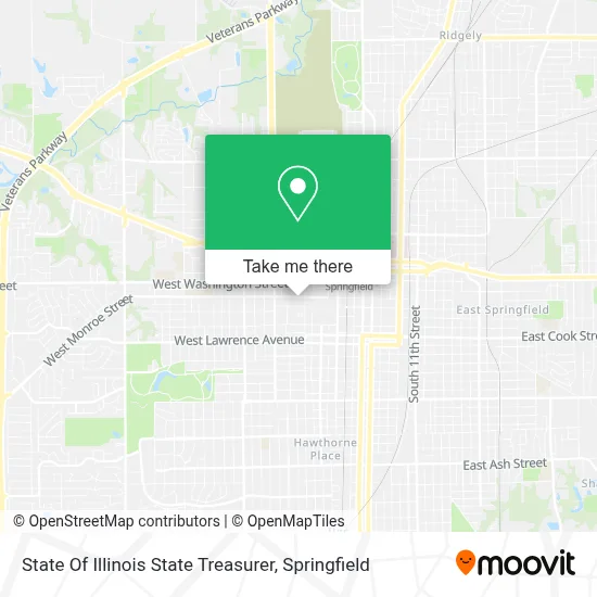 State Of Illinois State Treasurer map