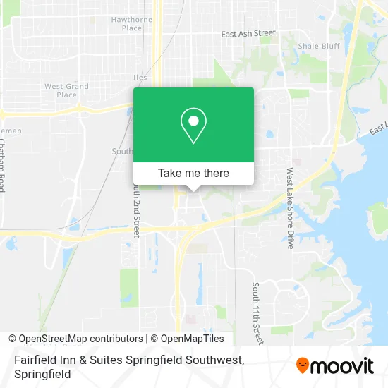 Fairfield Inn & Suites Springfield Southwest map