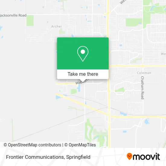 Frontier Communications map