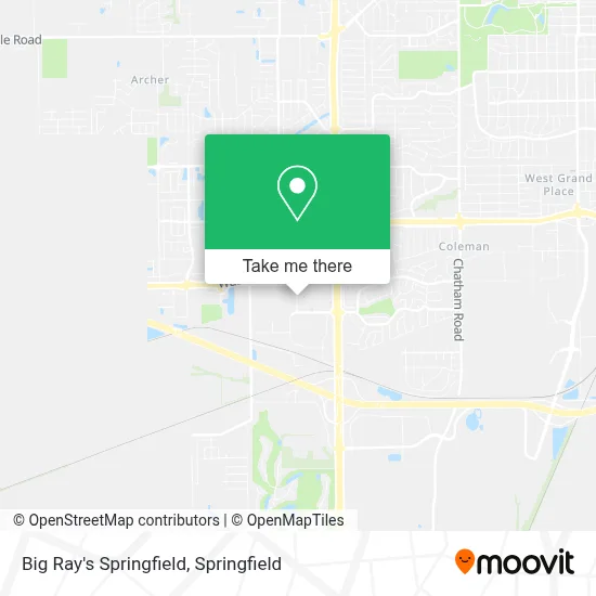 Big Ray's Springfield map