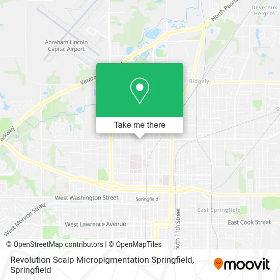 Revolution Scalp Micropigmentation Springfield map