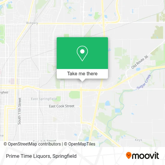 Prime Time Liquors map