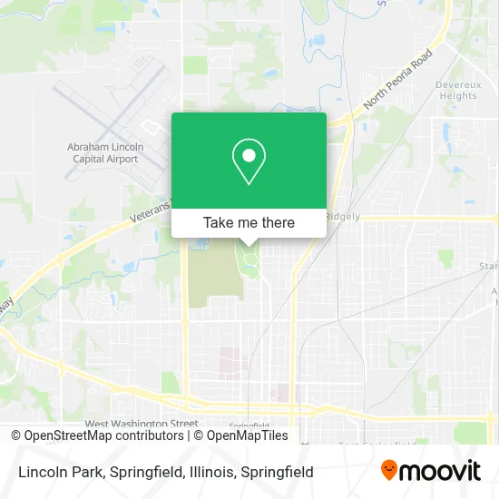 Lincoln Park, Springfield, Illinois map