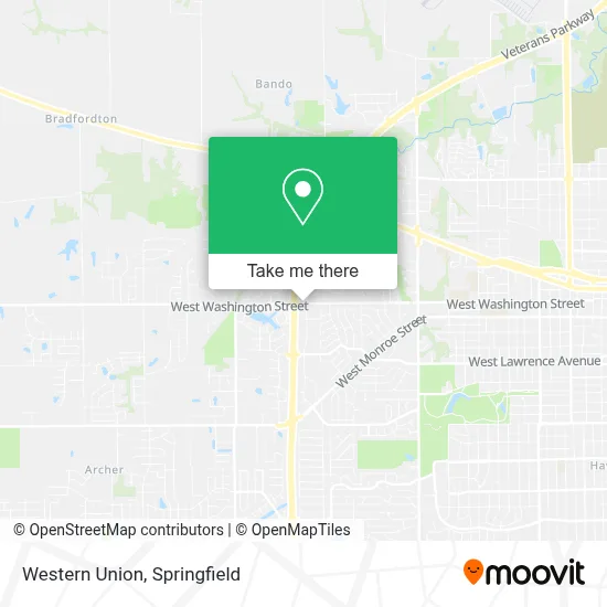Western Union map