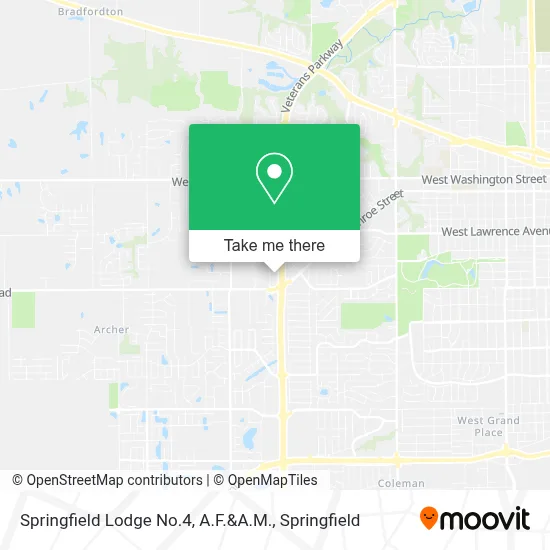 Springfield Lodge No.4, A.F.&A.M. map