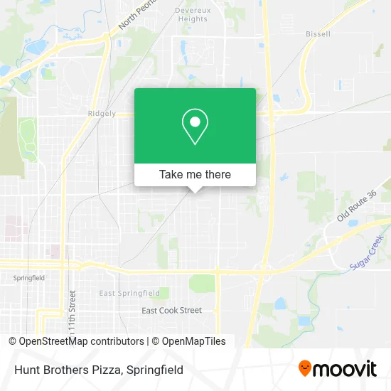 Hunt Brothers Pizza map