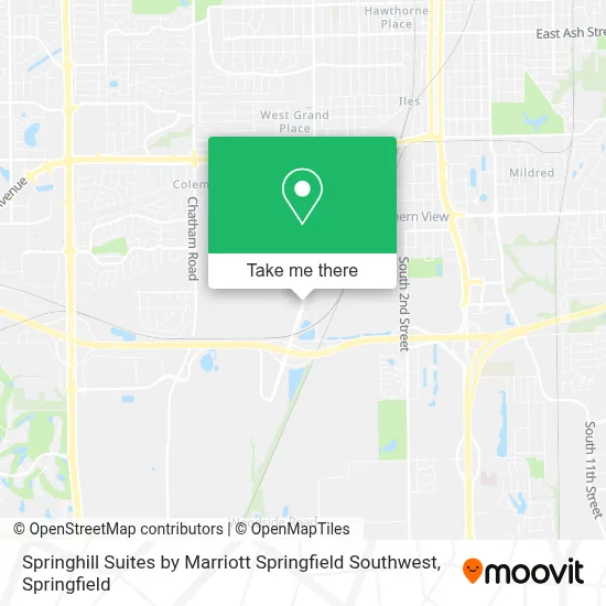 Springhill Suites by Marriott Springfield Southwest map