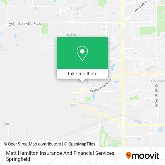 Matt Hamilton Insurance And Financial Services map