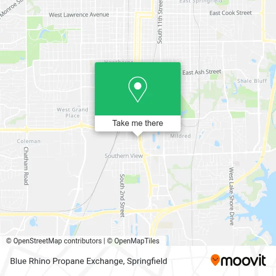 Blue Rhino Propane Exchange map