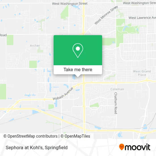 Sephora at Kohl's map