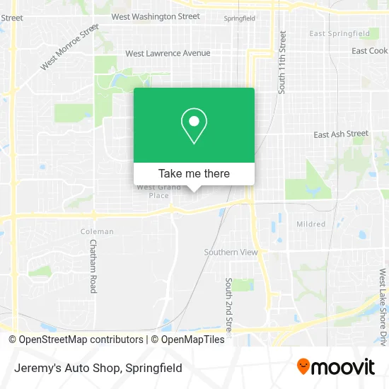Jeremy's Auto Shop map