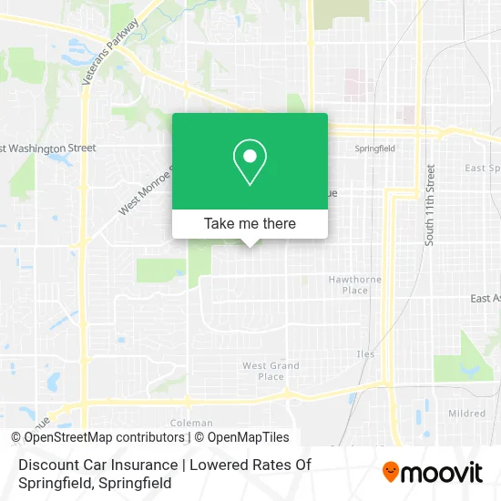Discount Car Insurance | Lowered Rates Of Springfield map