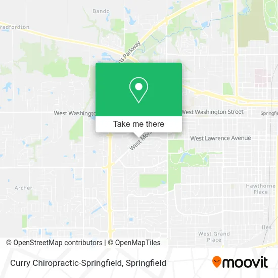 Curry Chiropractic-Springfield map