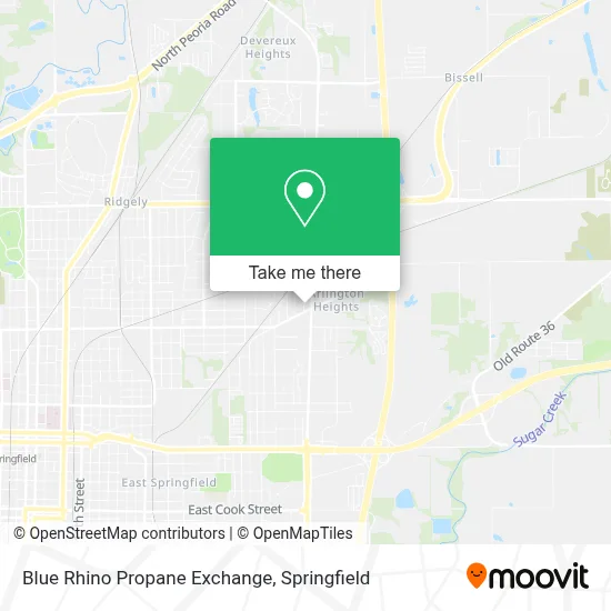Blue Rhino Propane Exchange map