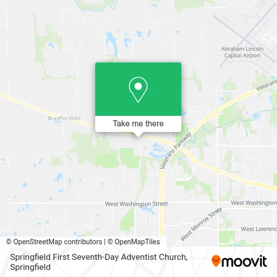 Springfield First Seventh-Day Adventist Church map