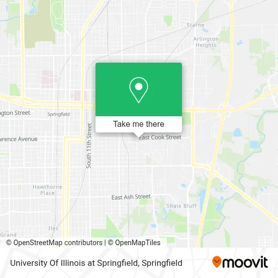 University Of Illinois at Springfield map