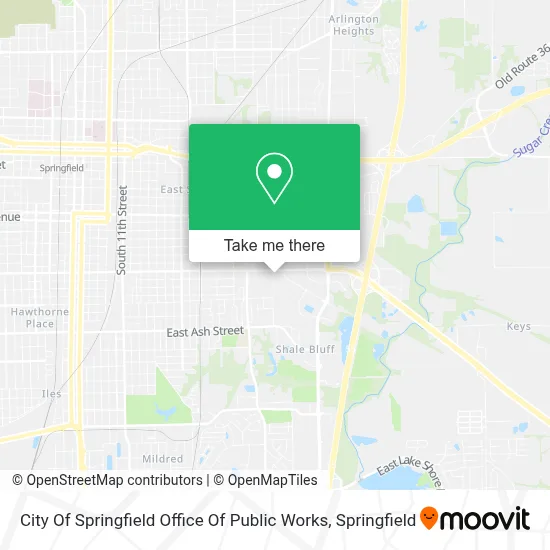 City Of Springfield Office Of Public Works map