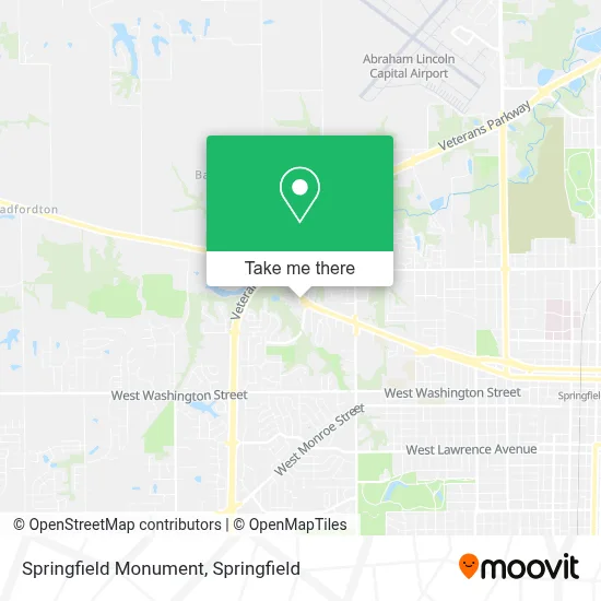 Springfield Monument map
