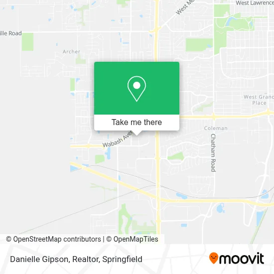 Danielle Gipson, Realtor map