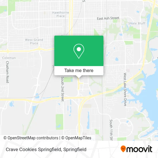 Crave Cookies Springfield map